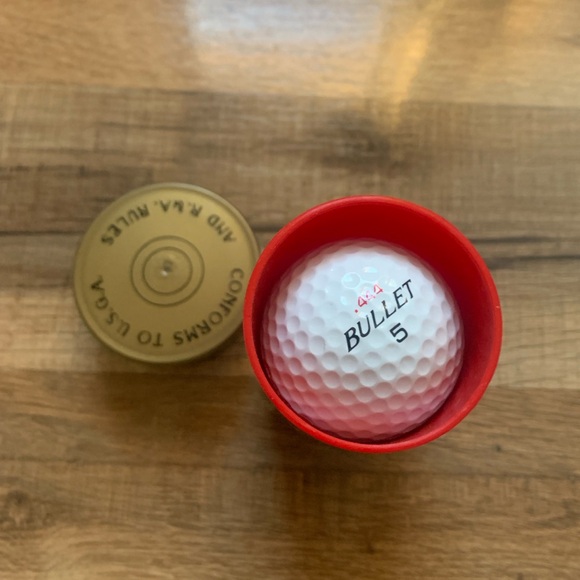 Golf Memorabilia Bullet Shotgun Case with 2 Bullet Golfballs - Picture 9 of 9
